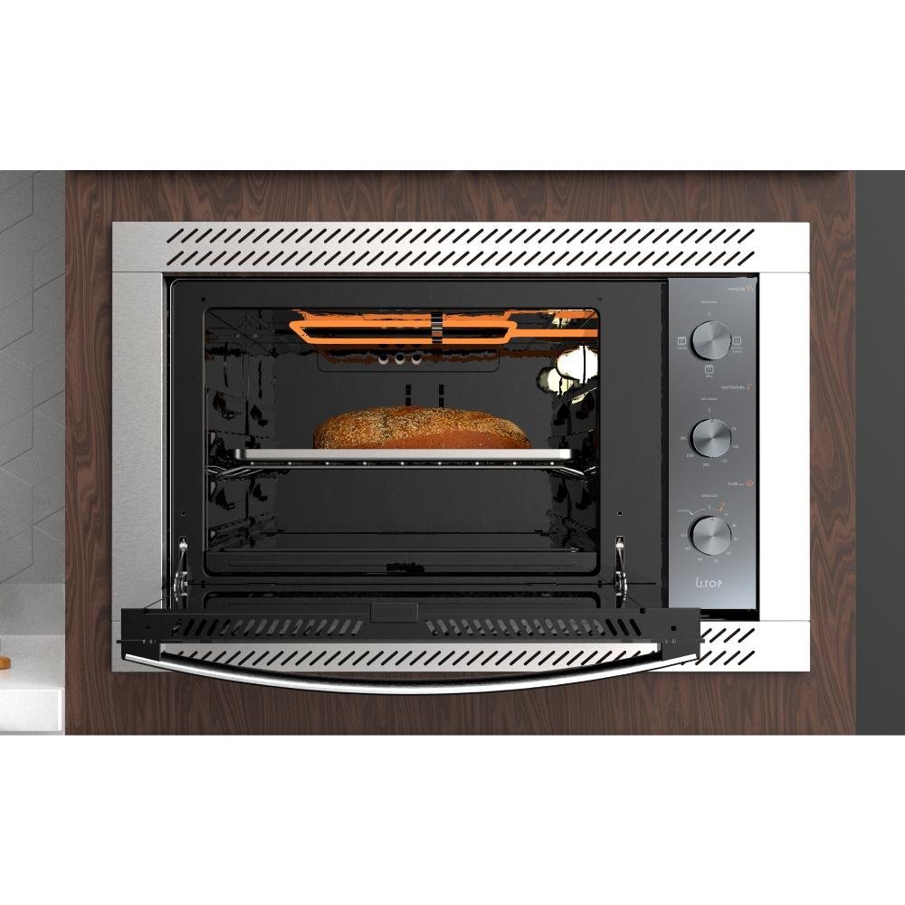 Forno de Embutir Elétrico Espelhado 44l com Grill e Timer Atlas U Top Style 220v - 3