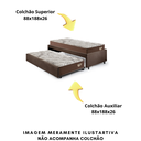 Ver imagem 7 de Bicama Box para Dois Colchões Solteiro 88x188 Suede