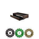 Ver imagem 6 de Bicama Box para Dois Colchões Solteiro 88x188 Suede