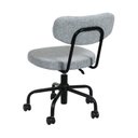 Ver imagem 2 de Cadeira para Escritório Decorativa Linho Giratória Fit