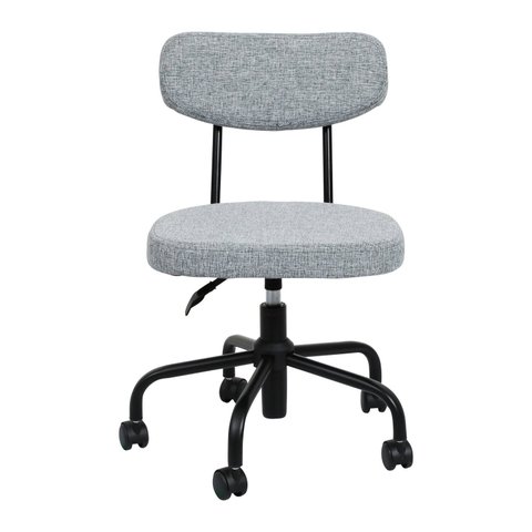 Cadeira para Escritório Decorativa Linho Giratória Fit