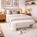 Ver imagem 1 de Recamier Puff Decorativo Fly 110cm Cama Casal Estofados:off White