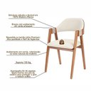 Ver imagem 5 de Kit 6 Cadeiras de Jantar Madeira Maciça Encosto Laminado e Corda Artesanal Aurora Espresso Móveis