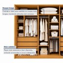 Ver mais imagens de Guarda Roupa Casal 6 Portas Vidro Refleta e 6 Gavetas MDF Imperiale Premium