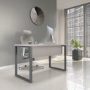 Ver imagem 1 de Mesa Madeira 120 x 60 M120/60P25TUB 120cm Industrial Cinza e Grafito