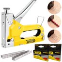 Ver imagem 1 de Grampeador Pinador Manual Profissional 3 em 1 Pressão Grampos T-u-reto 4 - 14mm + 4200 Grampos | Fer