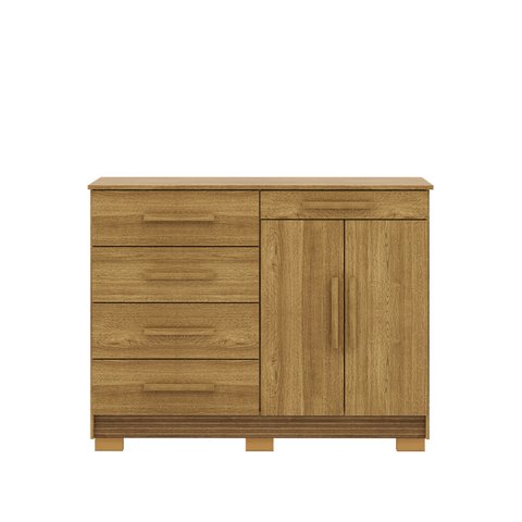 Comoda Sapateira 5 Gavetas e 2 Portas Nature Brisa Vlr