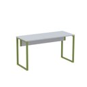 Ver imagem 3 de Mesa Madeira X M120/60P25TUB 120cm Industrial Cinza e Verde