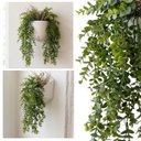 Ver imagem 6 de Kit 10 Pendentes de Eucalipto Artificial Realista 87 cm Ideal para Painéis Verdes e Decoração