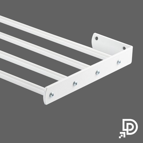 Prateleira De Cozinha 80cm Em Alumínio Elegance:Branco - 2