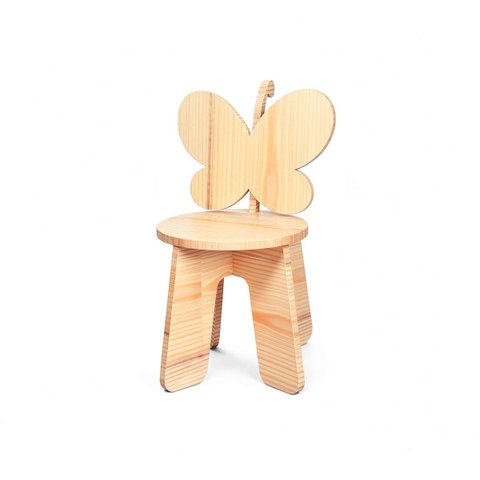 Cadeira Infantil Petit Pinus Kit Livro Educativo - Borboletinha Petit | Eita Casa Perfeita - Borbole