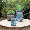 Ver imagem 2 de Escultura Decorativa em Cimento Cinza 28,5cm WF0021 BTC
