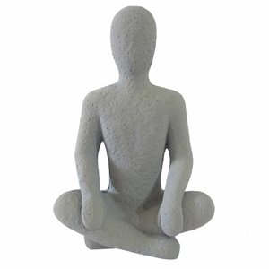 Escultura Decorativa em Cimento Cinza 28,5cm WF0021 BTC