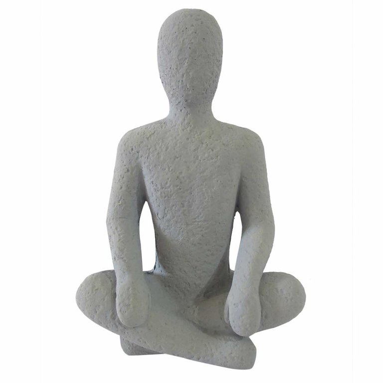 Escultura Decorativa em Cimento Cinza 28,5cm WF0021 BTC