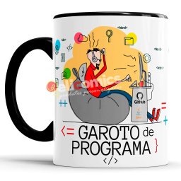 Caneca Garoto De Programa - alça e interior preto - 1