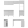 Armário de Cozinha com Bancada/mesa Gourmet Veneza Multimóveis Mp2174 Branco - 5