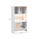 Ver imagem 5 de Estante Infantil Wave 1 Porta em Rattan, com LED e 4 Nichos Casatema MadeiraOriginals Branco/Marrom