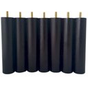 Ver imagem 3 de Kit 7 Pés de Cama Box Baú 20cm Casal Pés de Madeira Kit Pés Palito