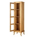 Ver mais imagens de Cristaleira 1 Porta Vidro Torre Madeira Maciça Mel D161 Shop Jm Mel