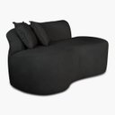 Ver imagem 5 de Sofá Orgânico 2 Lugares Curvo Feijão Design Elegante Suede