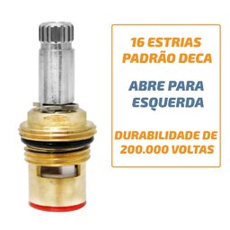 Reparo para Torneira Mecanismo M18 com 1/4 de Volta Del Metais - 2