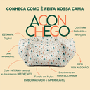 Ver imagem 5 de Cama Pet Redonda Off White Algodão Premium Impermeável Antiderrapante Lavável Duz Pets