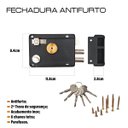 Ver imagem 2 de Fechadura Anti-furto com Pino Duplo e Chave Tetra Elite