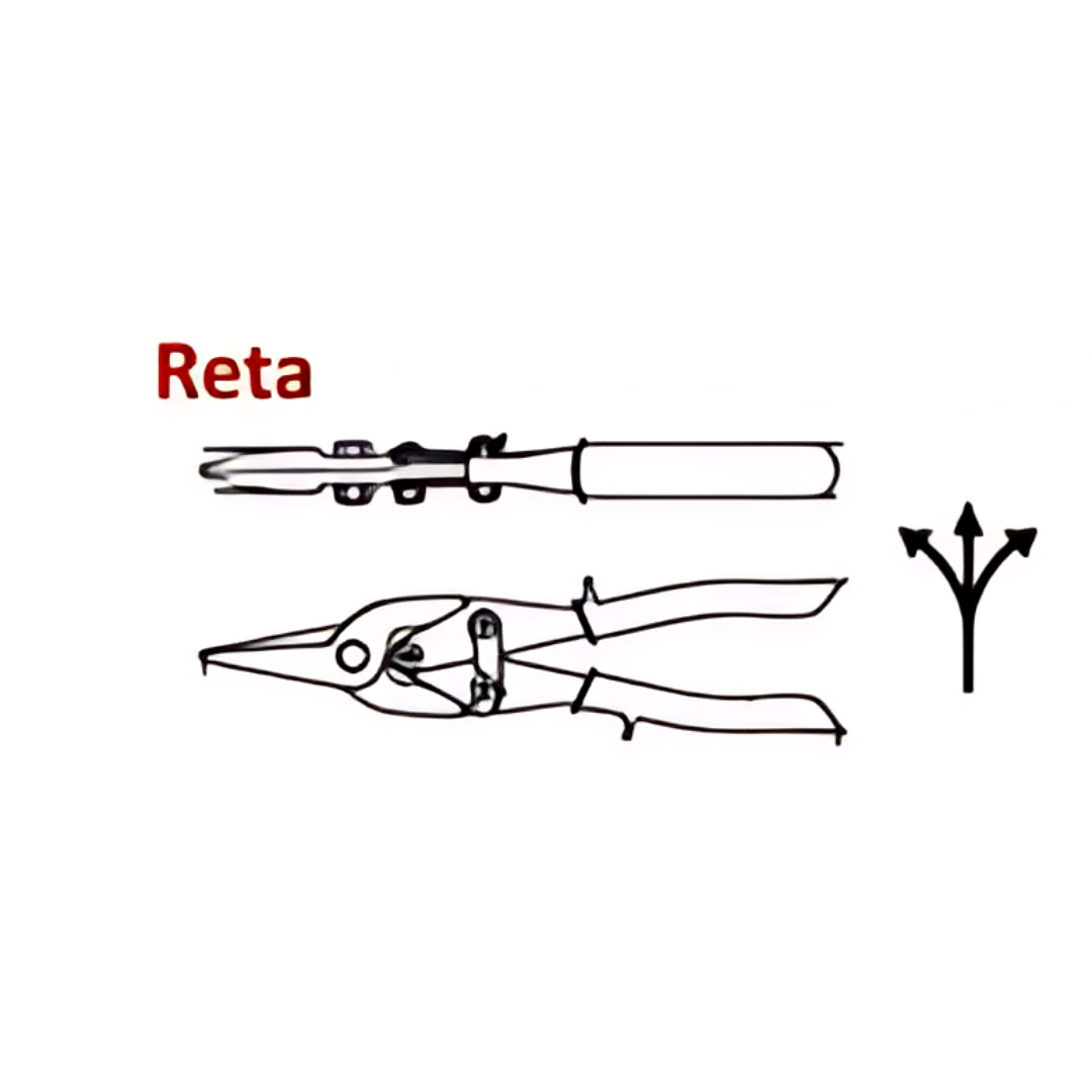 Tesoura de Aviação Corte Reto - 2