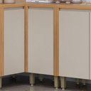 Ver imagem 1 de Balcão 40cm 100% MDF Linha Allure Marrom/Jequitibá/Gris Fosco