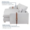 Ver mais imagens de Sofá Cama Retrátil e Reclinável 3 Lugares Bouclé Gelo França 210cm Yescasa