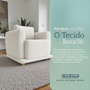 Ver imagem 5 de Poltrona Decorativa Bridge Clássica Bouclé Premium de Luxo para Sala Quarto Recepção Design Autoral