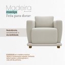 Ver imagem 7 de Poltrona Decorativa Bridge Clássica Bouclé Premium de Luxo para Sala Quarto Recepção Design Autoral