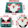 Conjunto Decorativo Tapetes Natalino Banheiro Enfeite Natal - 5