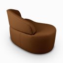 Ver imagem 5 de Mini Sofá Aurea Orgânico 2 Lugares Curvo Design Elegante Corino