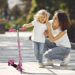 Patinete Infantil Barbie 3 Rodas Dobrável Radical Cor Rosa - 5