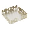 Porta Guardanapos de Aço Inox Bauhaus Champanhe 18x18x4cm - 1