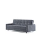 Ver imagem 5 de Sofá-Cama Nice 4 Lugares Reclinável 203cm Grafite Suede