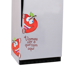 Adesivo de Geladeira Vamos Ver o que Tem Aqui Maçãs Felizes - 5