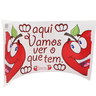 Adesivo de Geladeira Vamos Ver o que Tem Aqui Maçãs Felizes - 9