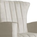 Ver imagem 4 de Kit Poltrona De Amamentação Balanço + Puff Suede Bege - Vallisa Decor