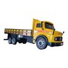 Caminhão Mb 1113 Frente Redonda Carroceria Madeira Miniatura - Amarelo - 3