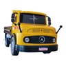 Caminhão Mb 1113 Frente Redonda Carroceria Madeira Miniatura - Amarelo - 1