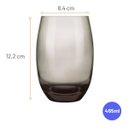 Ver imagem 4 de Jogo de Copos Nadir Long Drink Aruba 465ml Fumê com 6 Peças