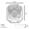 Spa Quadrado Vienna com Hidro - 127v - 2