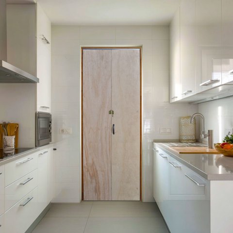 Porta Camarão Lisa Mescla Batente Ecológico 11 com Fecho Injetron 92cm X 210cm Esquerdo Rodam