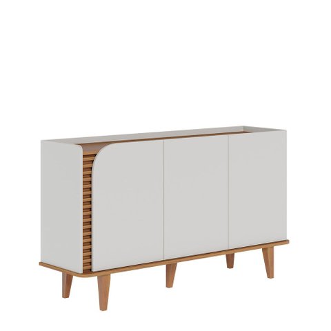 Aparador Buffet Jurere 136cm 3 Portas de Giro - Ssx Multicoisas