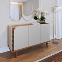 Ver imagem 2 de Aparador Buffet Jurere 136cm 3 Portas de Giro - Ssx Multicoisas