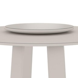 Tampo Giratório para Mesa de Jantar Melissa Off White - PR Móveis - 2