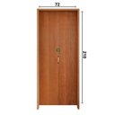 Ver imagem 4 de Porta Camarão Lisa Padrão Imbuia Batente Ecológico 14 com Fecho Injetron 72 X 210  Abertura Direita
