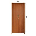 Ver imagem 4 de Porta Camarão Lisa Padrão Imbuia Batente Ecológico 14 com Fecho Injetron 72 X 210  Abertura Esquerda